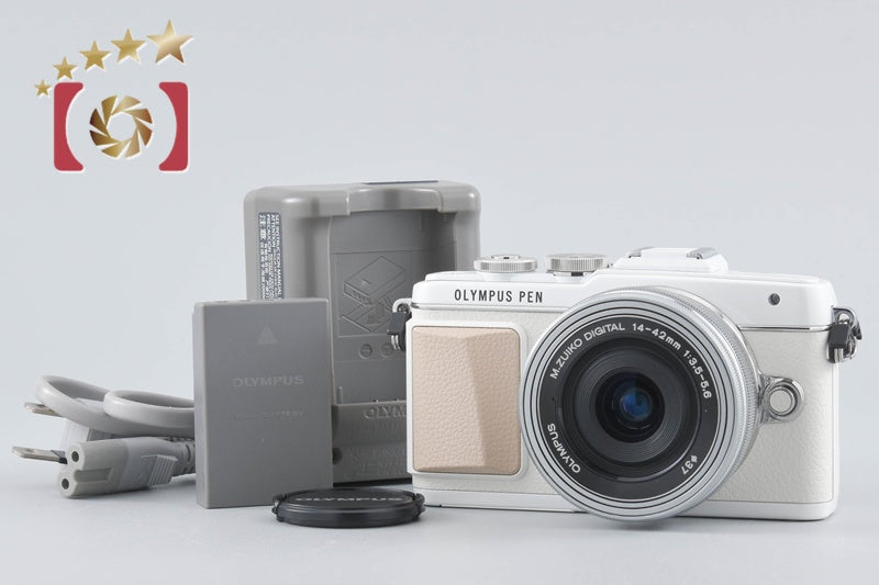 "Count 1,603" Olympus PEN Lite E-PL7 White 16.1 MP 14-42 Lens