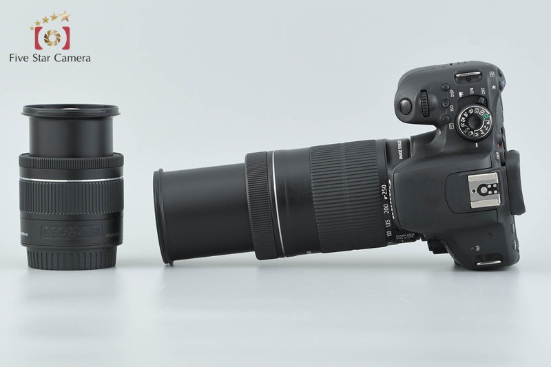 "Count 5,675" Canon EOS Kiss X9i / Rebel T7i / 800D 24.2 MP 18-55 55-250 Lenses