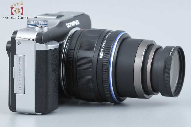 "Count 1,930" OLYMPUS PEN Lite E-PL1 Black 12.3 MP Digital Camera 14-42 Lens