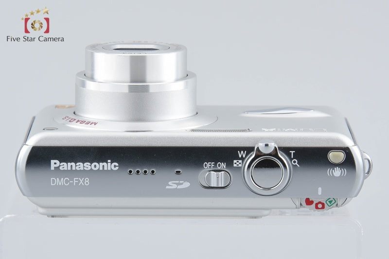 Panasonic LUMIX DMC-FX8 Silky Silver 5.0 MP Digital Camera w/ Box