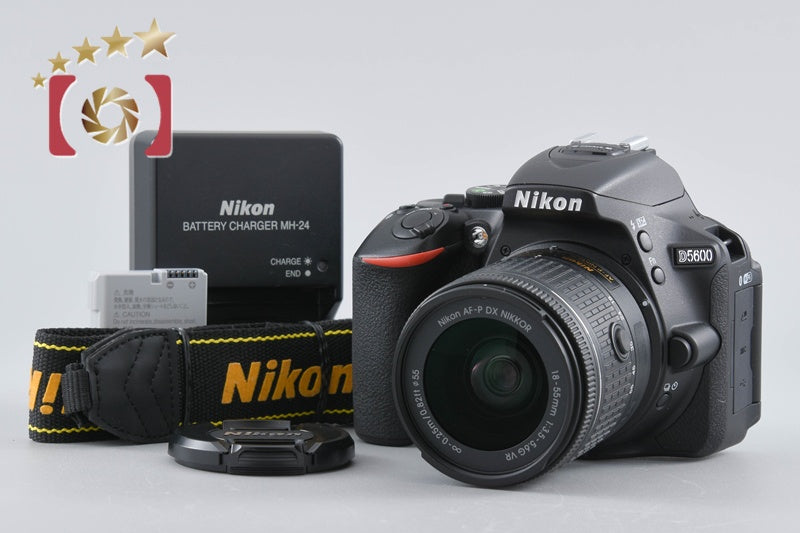 "Count 3,123" Nikon D5600 24.2 MP SLR Digital Camera 18-55 VR Lens