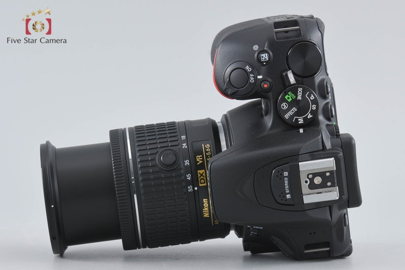 "Count 3,123" Nikon D5600 24.2 MP SLR Digital Camera 18-55 VR Lens