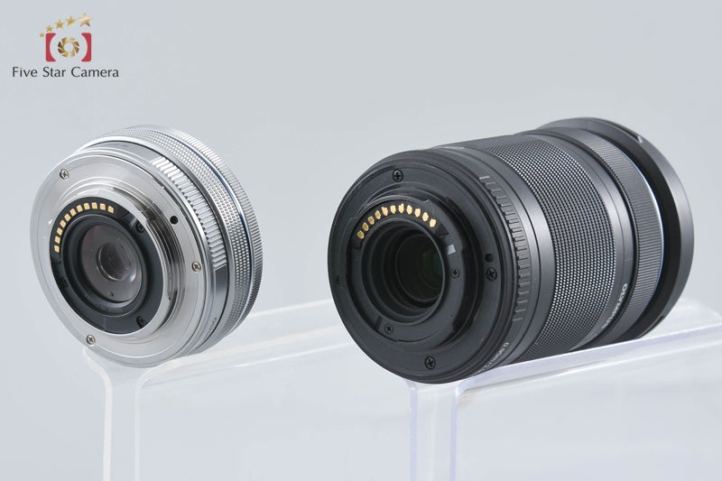 "Count 890" Olympus OM-D E-M10 Silver 16.1 MP 14-42 40-150 Lenses