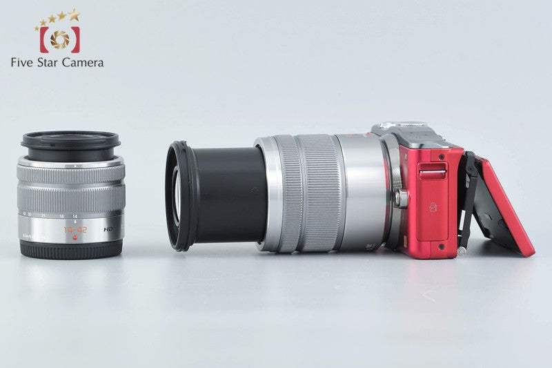 Panasonic LUMIX DMC-GF6 Red 16.0 MP 14-42 45-150 Lenses [Japanese Language Only]