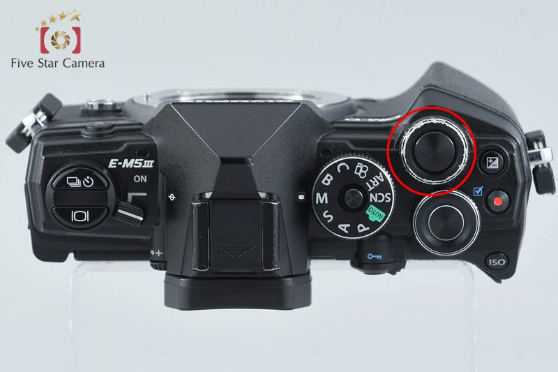"Count 5,697" Olympus OM-D E-M5 Mark III Black 20.4 MP Digital Mirrorless Camera