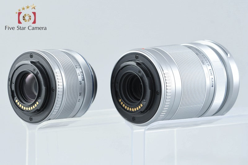 "Count 500" Olympus PEN Lite E-PL5 Silver 16.5 MP 14-42 40-150 Lenses