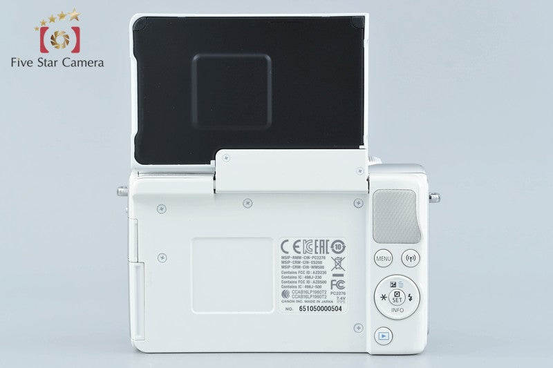 Canon EOS M100 White 24.2 MP Digital Camera EF-M 15-45 IS STM Lens