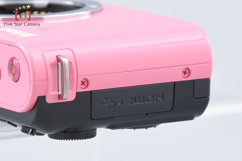 "Shutter count 122" Nikon 1 J1 Pink 10.1 MP Digital Camera Body