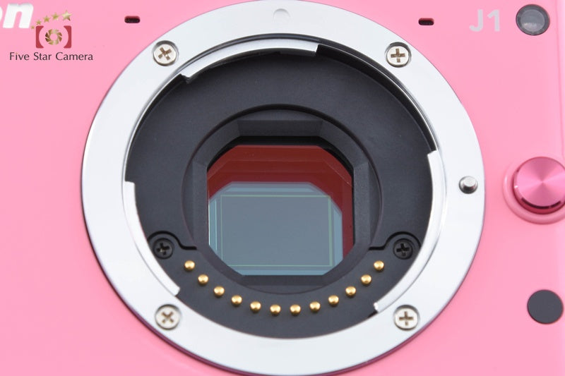 "Shutter count 122" Nikon 1 J1 Pink 10.1 MP Digital Camera Body