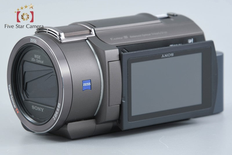 SONY HANDYCAM FDR-AX40 Bronze Brown 4K Handycam w/ Box [Japanese Language Only]