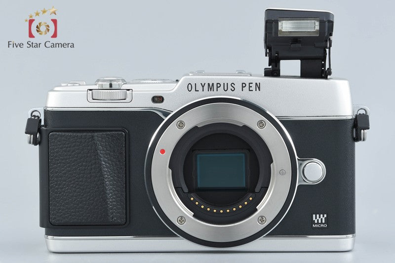 Olympus PEN E-P5 Silver 16.1 MP Mirrorless Camera 14-42 Lens