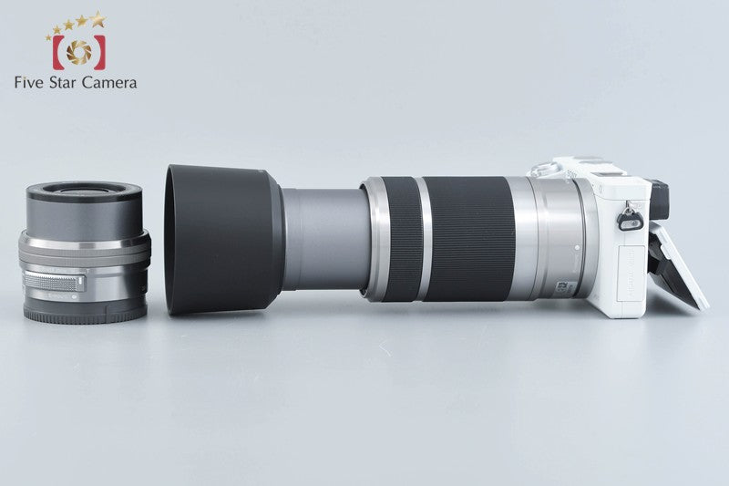 Sony Alpha α6000 ILCE-6000 White 16-50 55-210 Lenses [Japanese Language Only]