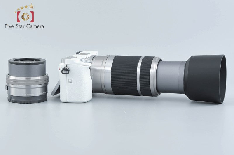 Sony Alpha α6000 ILCE-6000 White 16-50 55-210 Lenses [Japanese Language Only]