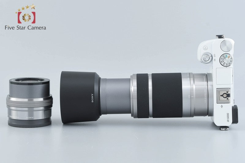 Sony Alpha α6000 ILCE-6000 White 16-50 55-210 Lenses [Japanese Language Only]