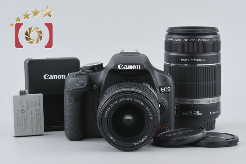 "Count 2,065" Canon EOS Kiss X3 / Rebel T1i / 500D 15.1MP EF-S 18-55 55-250 Lens