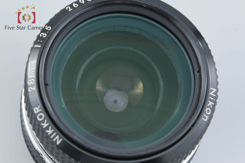 Nikon New NIKKOR 28mm f/3.5 Ai Converted Lens