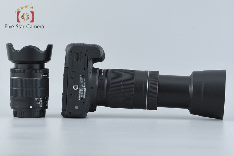 "Count 1,840" Canon EOS Kiss X8i / Rebel T6i / 750D 24.2 MP 18-55 55-250 Lens