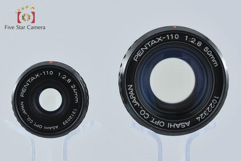 Pentax 110 24mm f/2.8 + 50mm f/2.8