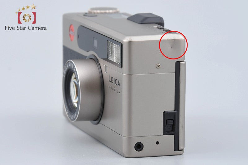 Leica Minilux Silver 35mm Point & Shoot Film Camera