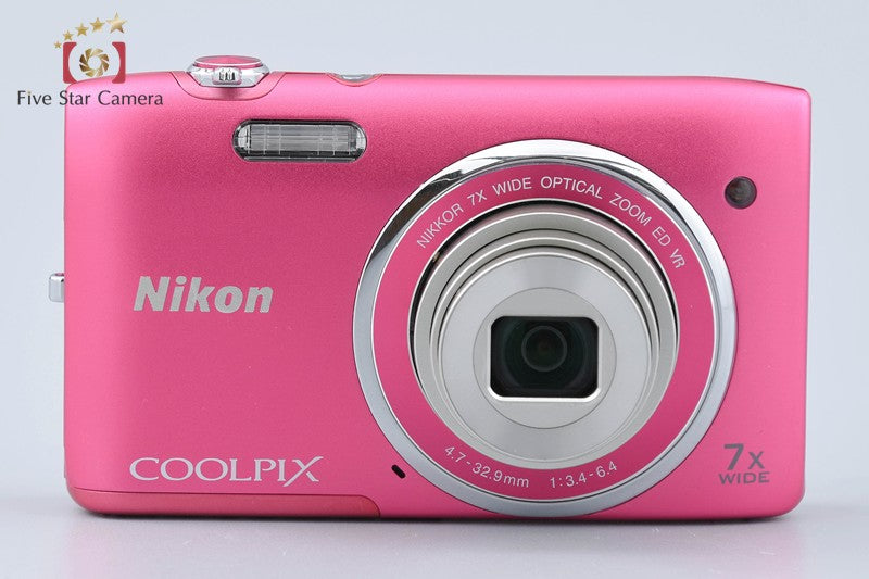 Nikon COOLPIX S3500 Strawberry Pink 20.0 MP Digital Camera w/ Box