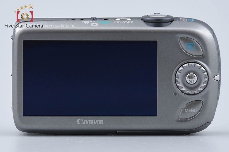 Canon IXY Digital 510 IS Silver 12.1 MP Digital Camera w/ Box