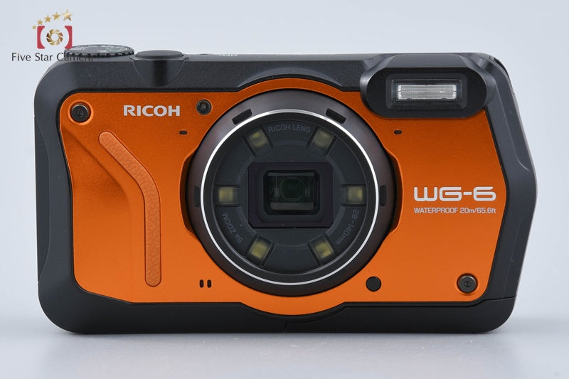 "Count 535" Ricoh PENTAX WG-60 Orange 16.0 MP Waterproof Action Camera