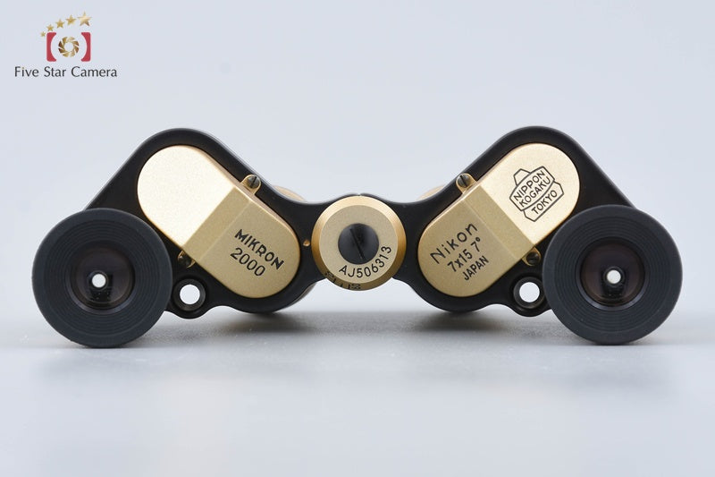 Nikon Mikron 2000 7x15 CF 7° Gold Binoculars w/ Box