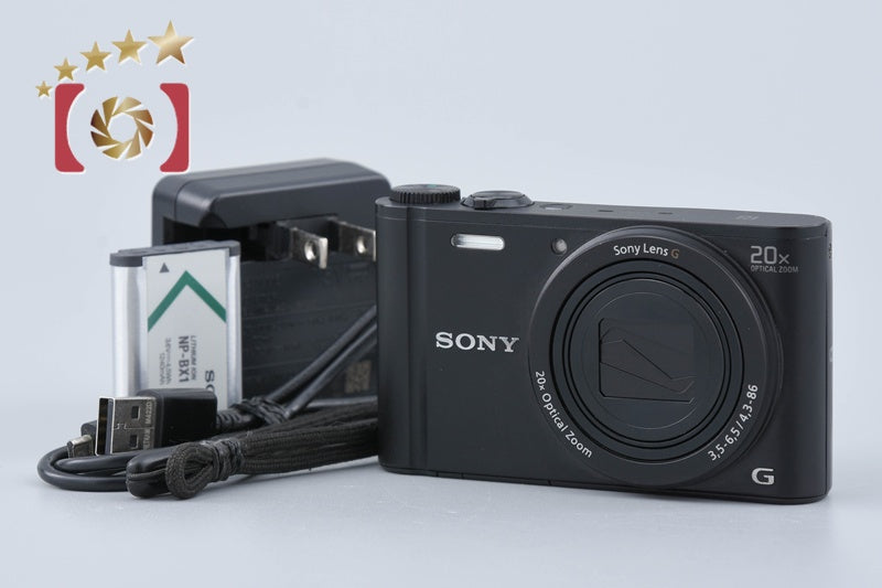 Sony Cyber-Shot DSC-WX350 Black 18.2 MP Digital Camera [Japanese Language Only]