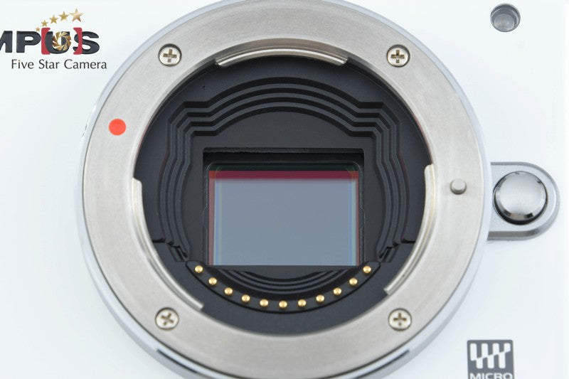 "Count 1,861" Olympus PEN Lite E-PL3 White 12.3 MP 14-42 40-150 Lenses w/ Box