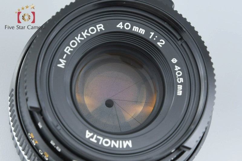 MINOLTA M-ROKKOR 40mm f/2 Leica M Mount Lens