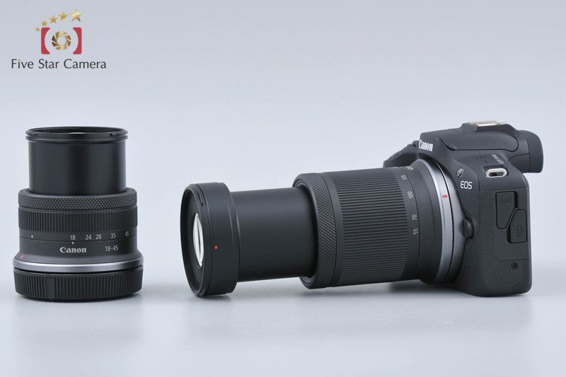 "Count 1,000" Canon EOS R100 24.1 MP Mirrorless Camera 18-45 55-210 Lenses