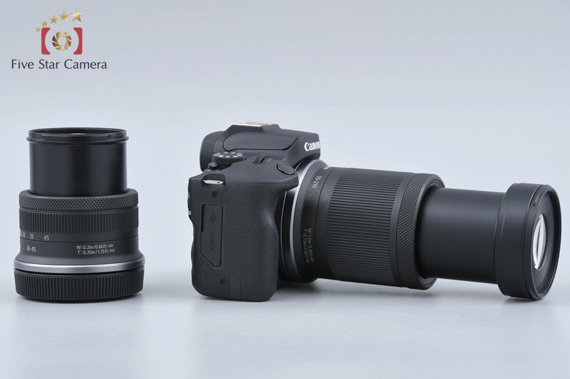 "Count 1,000" Canon EOS R100 24.1 MP Mirrorless Camera 18-45 55-210 Lenses