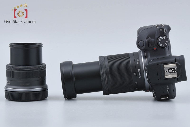 "Count 1,000" Canon EOS R100 24.1 MP Mirrorless Camera 18-45 55-210 Lenses