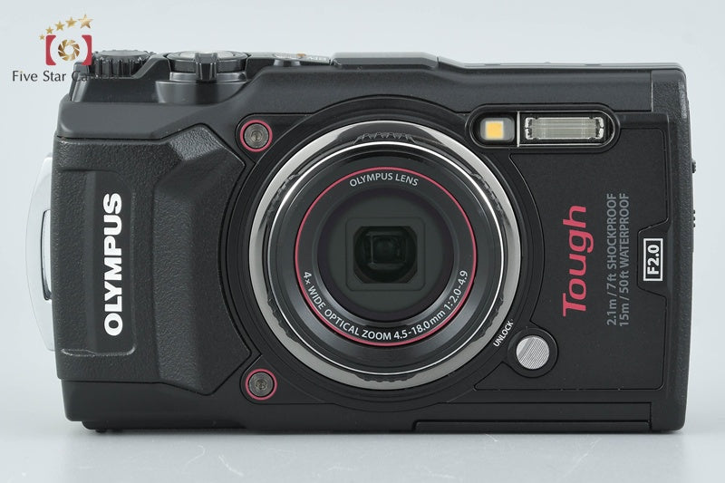 "Count 695" Olympus Tough TG-5 Black 12.0 MP 15m Waterproof Digital Camera