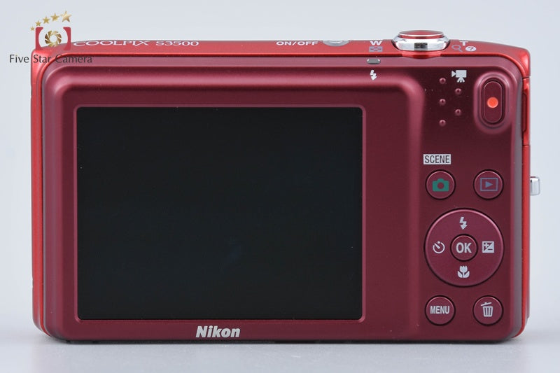Nikon COOLPIX S3500 Raspberry Red 20.0 MP Digital Camera
