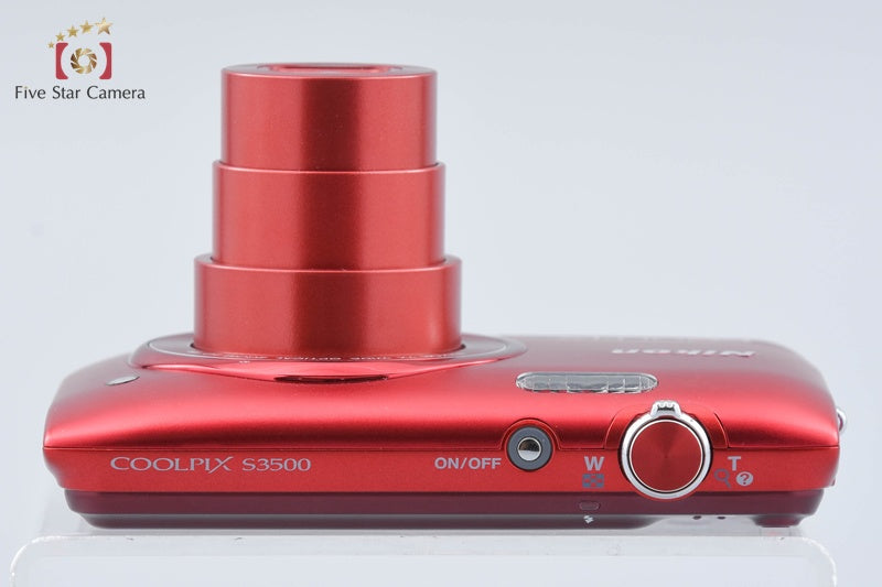 Nikon COOLPIX S3500 Raspberry Red 20.0 MP Digital Camera