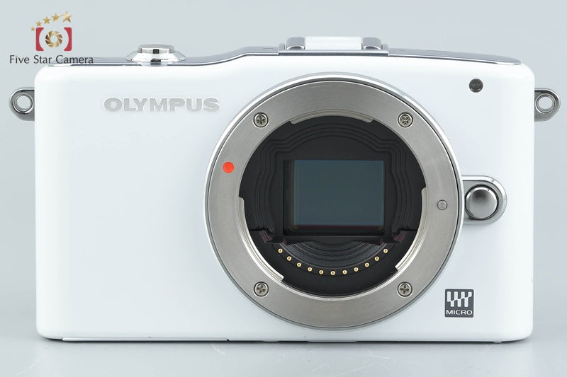 "Count 3,603" Olympus PEN mini E-PM1 White 12.3 MP Digital Mirrorless Camera