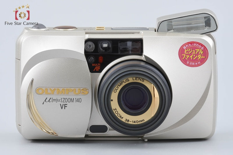 Olympus μ[mju:] ZOOM 140 VF Point & Shoot 35mm Film camera w/ Box