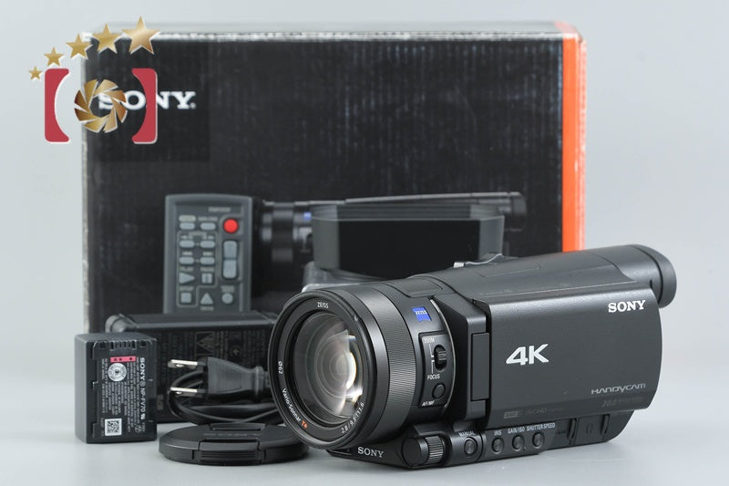 SONY HANDYCAM FDR-AX100 4K Handycam w/ Box [Japanese Language Only]