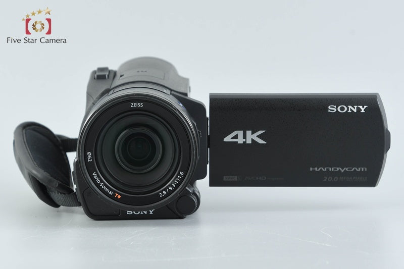 SONY HANDYCAM FDR-AX100 4K Handycam w/ Box [Japanese Language Only]