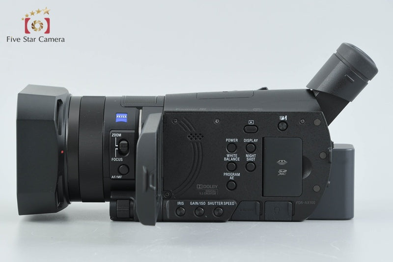 SONY HANDYCAM FDR-AX100 4K Handycam w/ Box [Japanese Language Only]