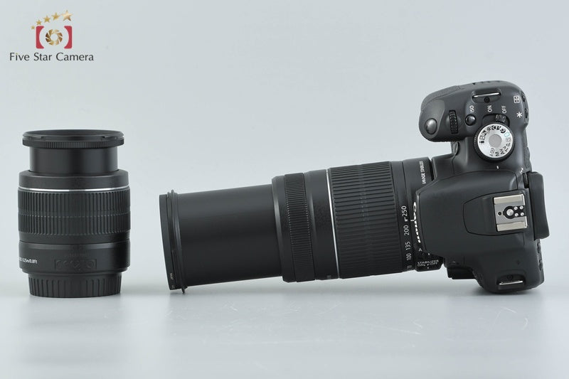 Canon EOS Kiss X3 / Rebel T1i / 500D 15.1 MP DSLR EF-S 18-55 55-250 Lenses