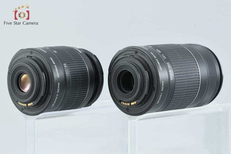 Canon EOS Kiss X3 / Rebel T1i / 500D 15.1 MP DSLR EF-S 18-55 55-250 Lenses