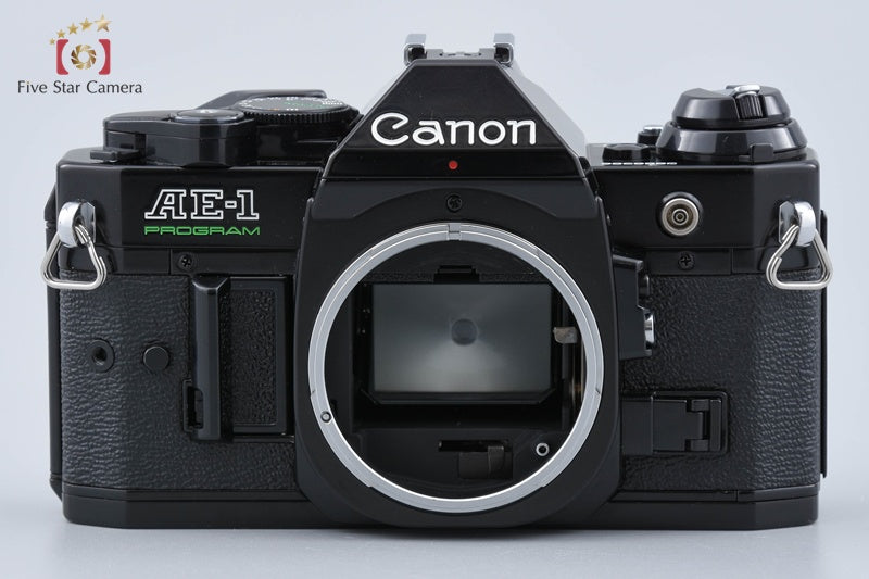 Canon AE-1 PROGRAM Black 35mm SLR Film Camera + FD 50mm f/1.4 S.C.C.