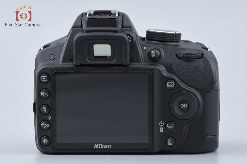 "Shutter count 3,666" Nikon D3200 Black 24.2 MP Digital SLR Camera Body