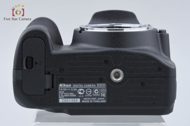 "Shutter count 3,666" Nikon D3200 Black 24.2 MP Digital SLR Camera Body
