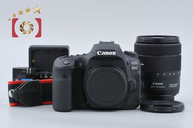 Canon EOS 90D 32.2 MP Full Frame Digital SLR Camera 18-135 IS USM Lens