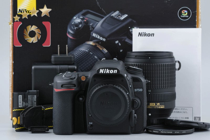 "Count 4,554" Nikon D7500 20.9 MP Digital SLR Camera 18-140 VR Lens w/ Box