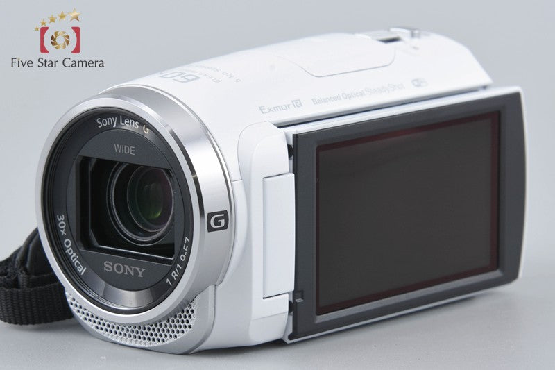 Sony Handycam HDR-CX680 White Digital HD Video Camera [Japanese Language Only]