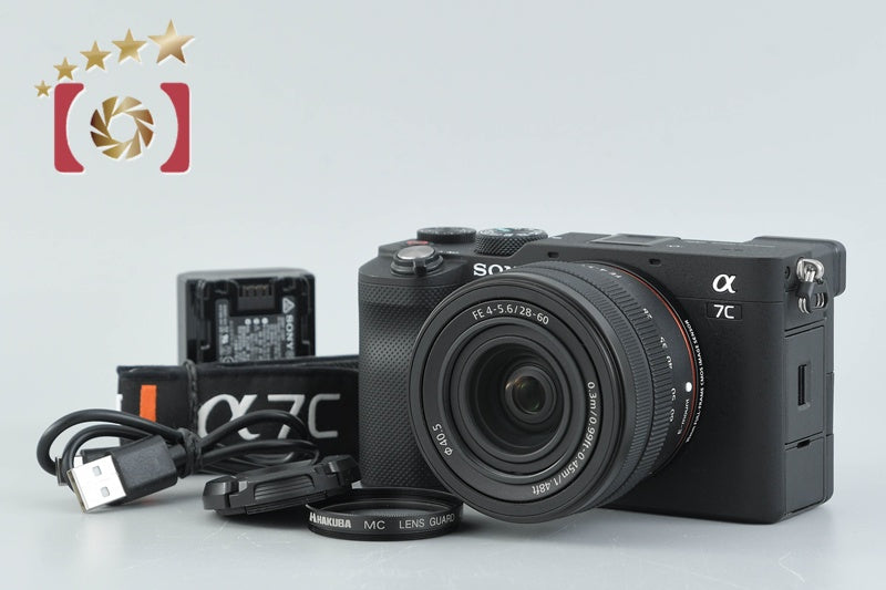"Count 1,234" SONY α7C ILCE-7CL Black 24.2MP 28-60 Lens [Japanese Language Only]